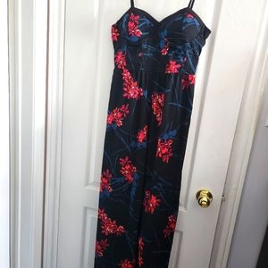 Floral bustier jumper